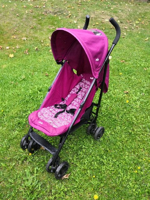 joie purple pram